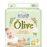 بيبي جوي حفاضات (2) بزيت الزيتون 68 حفاضة