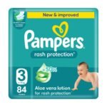 بامبرز حفاضات (3) بيبي دراي 84 حفاضة