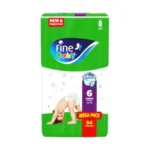 فاين بيبي حفاضات (6) عبوة ميجا 54 حفاضة