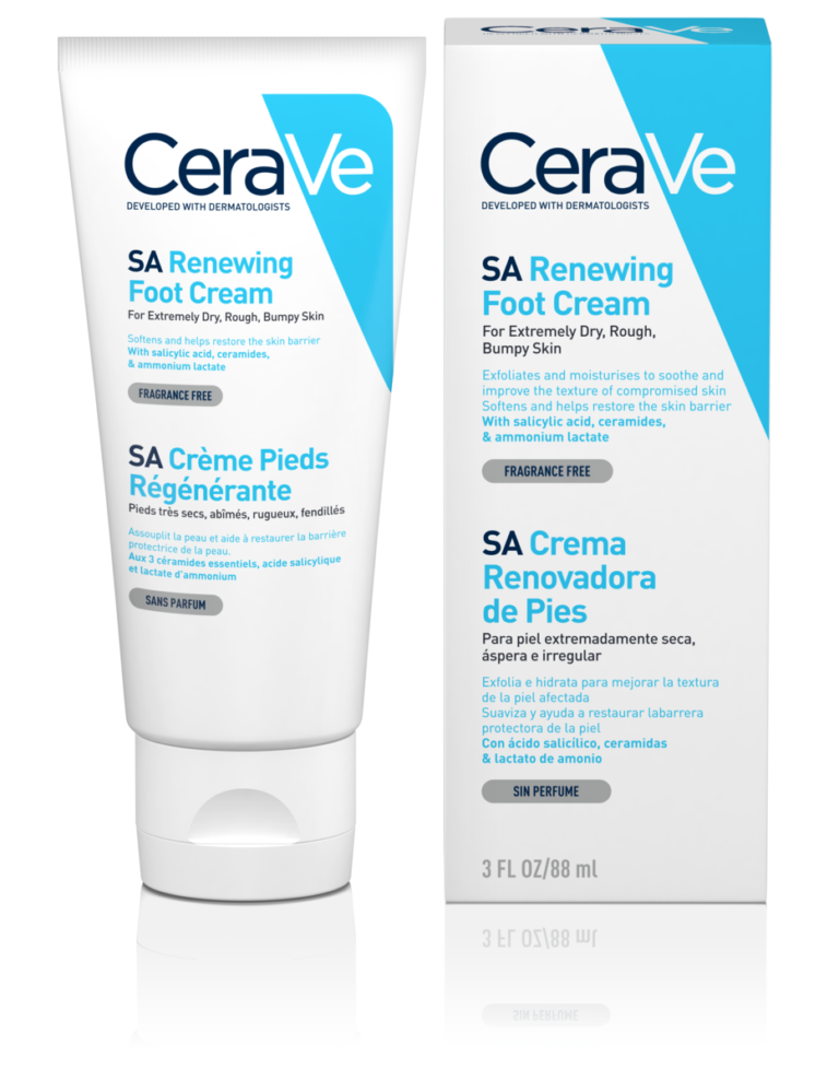 cerave-sa-renewing-foot-cream-88ml-5epng سيرافي، كريم، للقدم، للبشرة شديدة الجفاف - 88 مل - الصورة 1