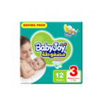 بيبي جوي حفاضات (3) وسط   12حفاضة