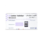 لانتوس سولوستار 100 وحدة دولية 5 اقلام 3 مل