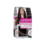 لوريال كاستينج صبغة مع عرقسوس وزيت جوز الهند باللون الأسود لامع رقم 100 - 1 عبوة