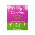 فوط يومية كيرفري حجم عادي خلاصة الصبار-  عبوة 56 فوطة