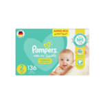 بامبرز حفاضات (2) حديثي الولادة 136 حفاضة
