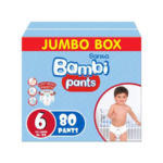 بامبي كلوت (6) الصندوق الجامبو 80 قطعة