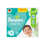بامبرز حفاضات (6) بيبي دراي صندوق 58 حفاضة