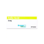 حامض الفوليك 5 مجم 20 قرص
