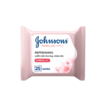 جونسون مناديل ميسيلار منظفة منعشة للبشرة العادية - 25 قطعة