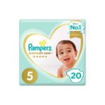 بامبرز حفاضات (5) عناية مميزة 20 حفاضة