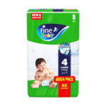 فاين بيبي حفاضات (4) كبير عبوة ميجا 62 حفاضة