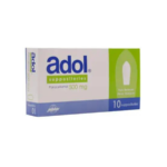 أدول 500 ملغ تحاميل للأطفال 10 تحميلات