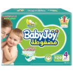 بيبي جوي حفاضات (4) صندوق 120 حفاضة