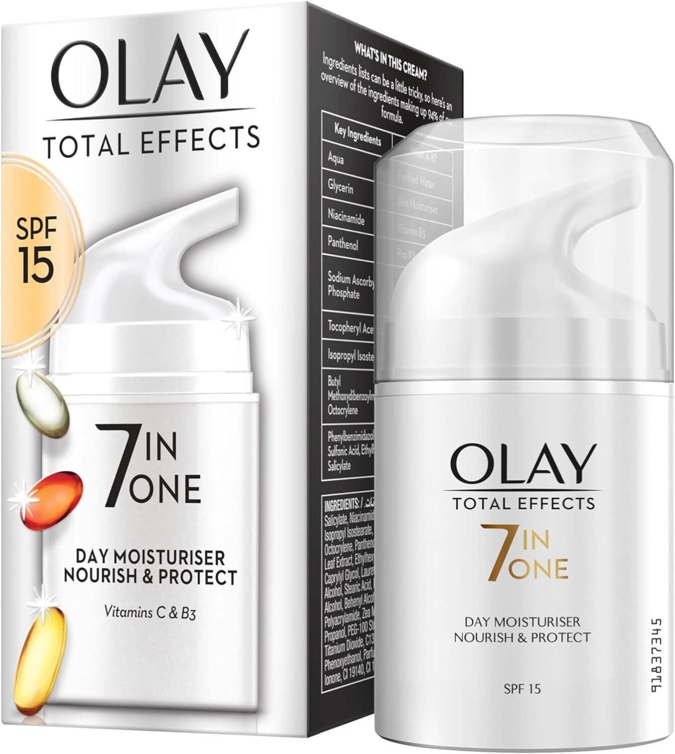 أولاي توتال إفيكتس كريم مرطب 7 في 1 المقاوم أعراض تقدم سن البشرة مع عامل حماية من الشمس  50 مل